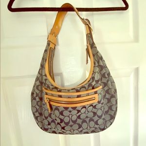 Coach Vintage signature blue Hobo